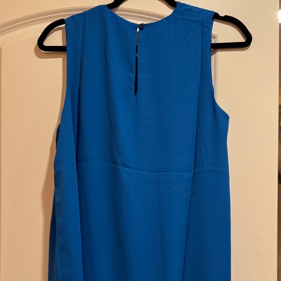 Elegant High-Low Blue Dress - Picture 4 of 5